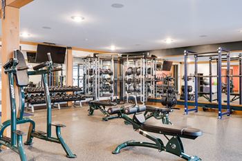 Expansive fitness center